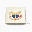 Jewelry Dish & Stud Earring Set - Butterfly/Cream
