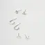 Stud Trio Earrings - Ella Silver