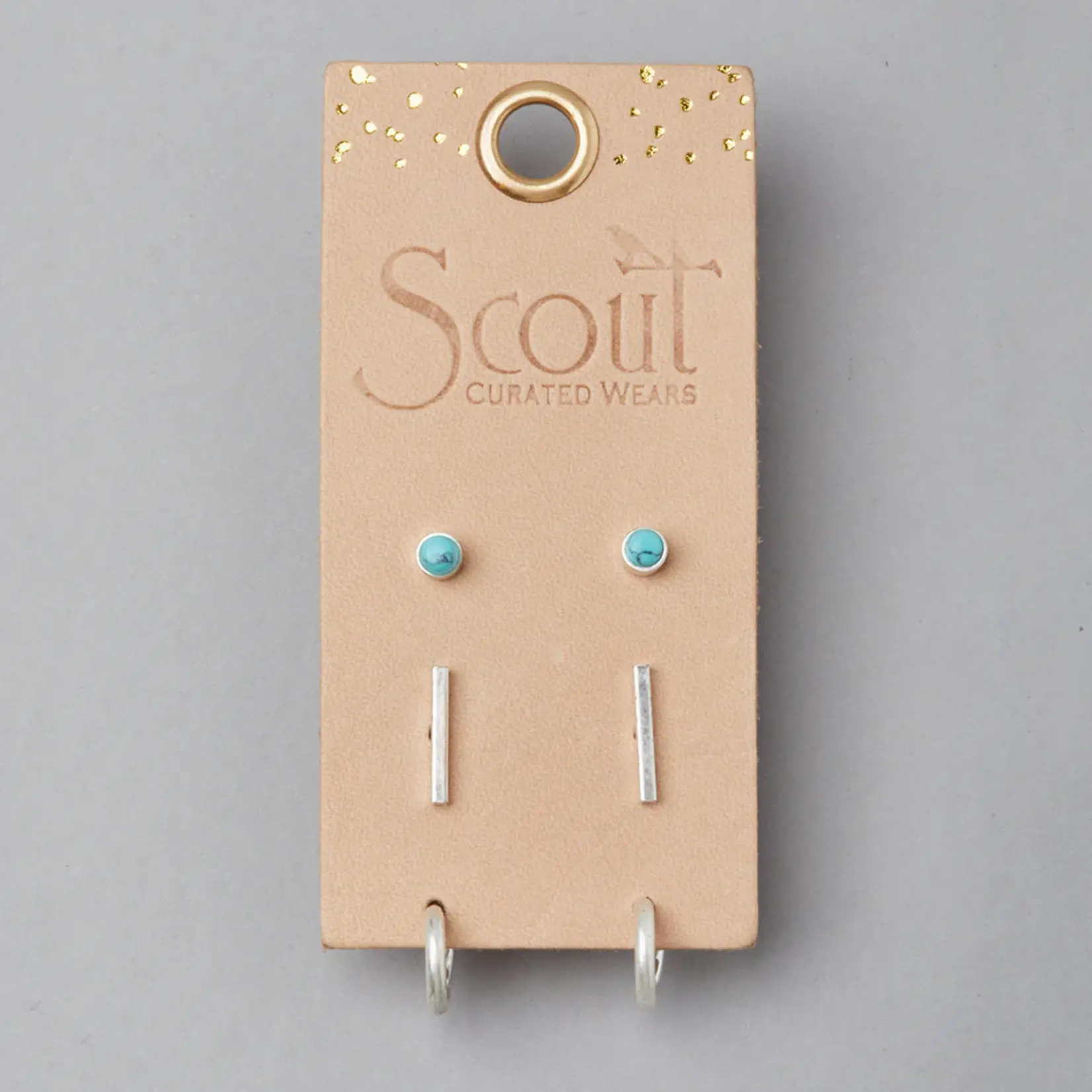 Stud Trio Earrings - Scarlett Silver