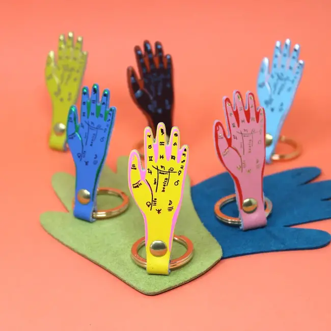 Key Fob - Palmistry (Yellow)