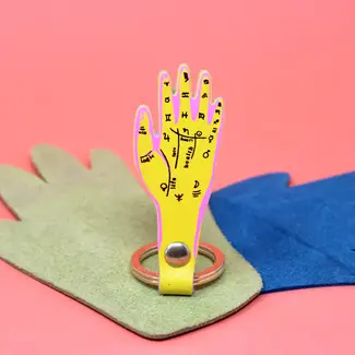 Key Fob - Palmistry (Yellow)