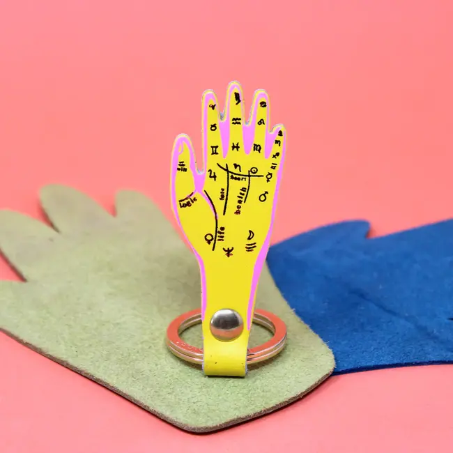 Key Fob - Palmistry (Yellow)