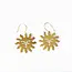 Lane Sun Dangle Brass Earrings