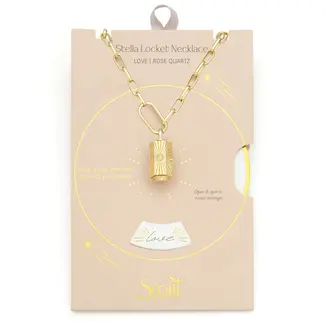 Stella Locket Necklace - Love