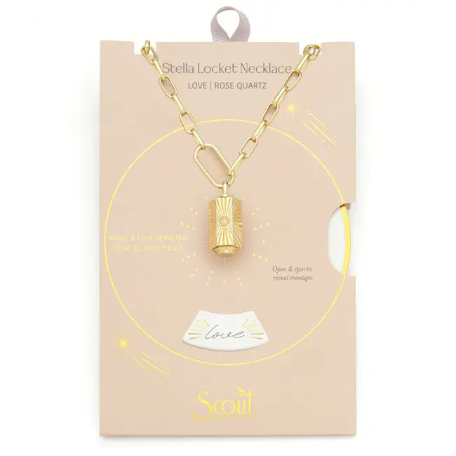 Stella Locket Necklace - Love