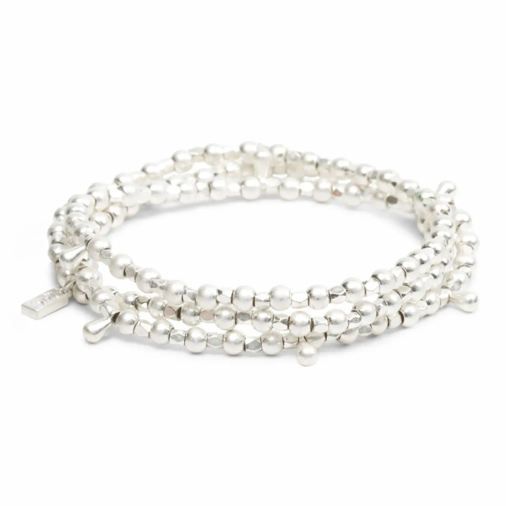 Metal Wrap Classic Teardrop - Silver