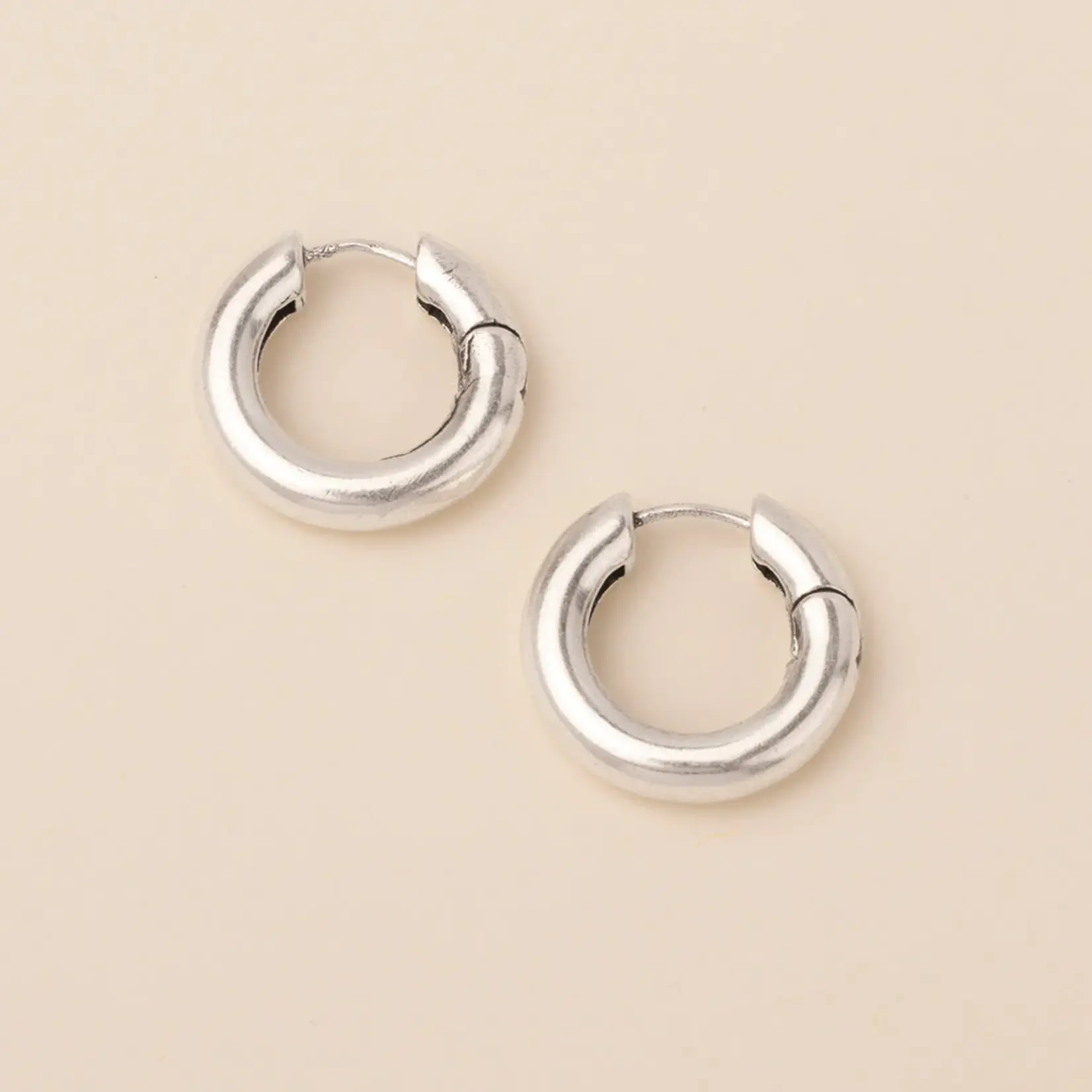 Refined Earrings Stellar Hoop - Silver