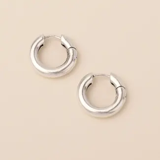 Refined Earrings Stellar Hoop - Silver