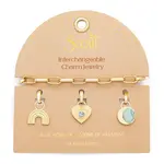 Interchangeable Charm Bracelet - Blue Howlite
