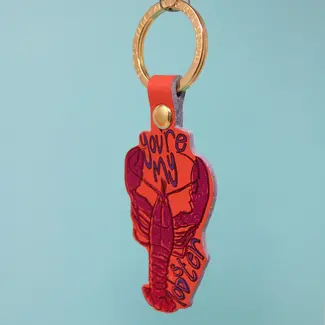 Key Fob - Lobster (Coral)