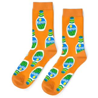 Yellow Owl Socks - Ranch (Large)