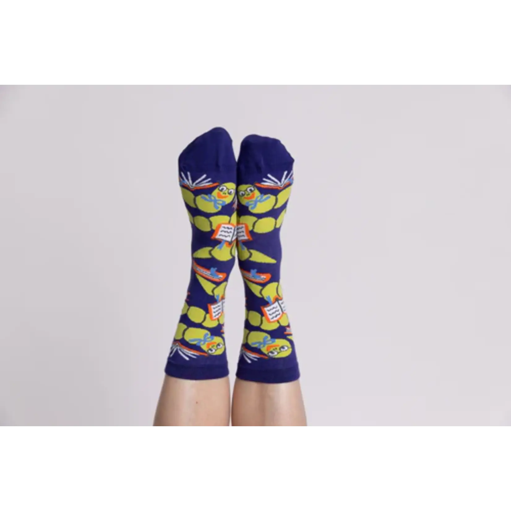 Yellow Owl Socks - Womens Bookworm (Small)