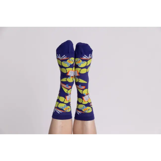 Yellow Owl Socks - Womens Bookworm (Small)