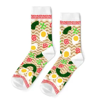 Yellow Owl Socks - Womens Ramen (Small)