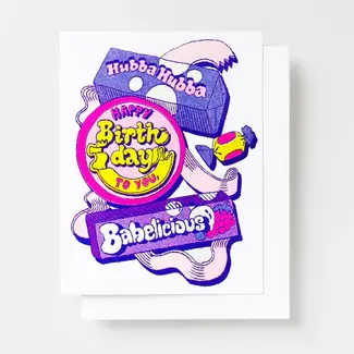 Happy Birthday Hubba Bubba Card