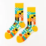 Yellow Owl Socks - Nautical (Large)