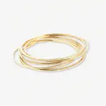 Katherine Rounded Brass Bangles