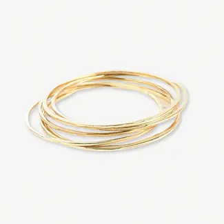 Katherine Rounded Brass Bangles