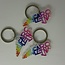 Savannah Bridges NC Clear Rainbow Keychain
