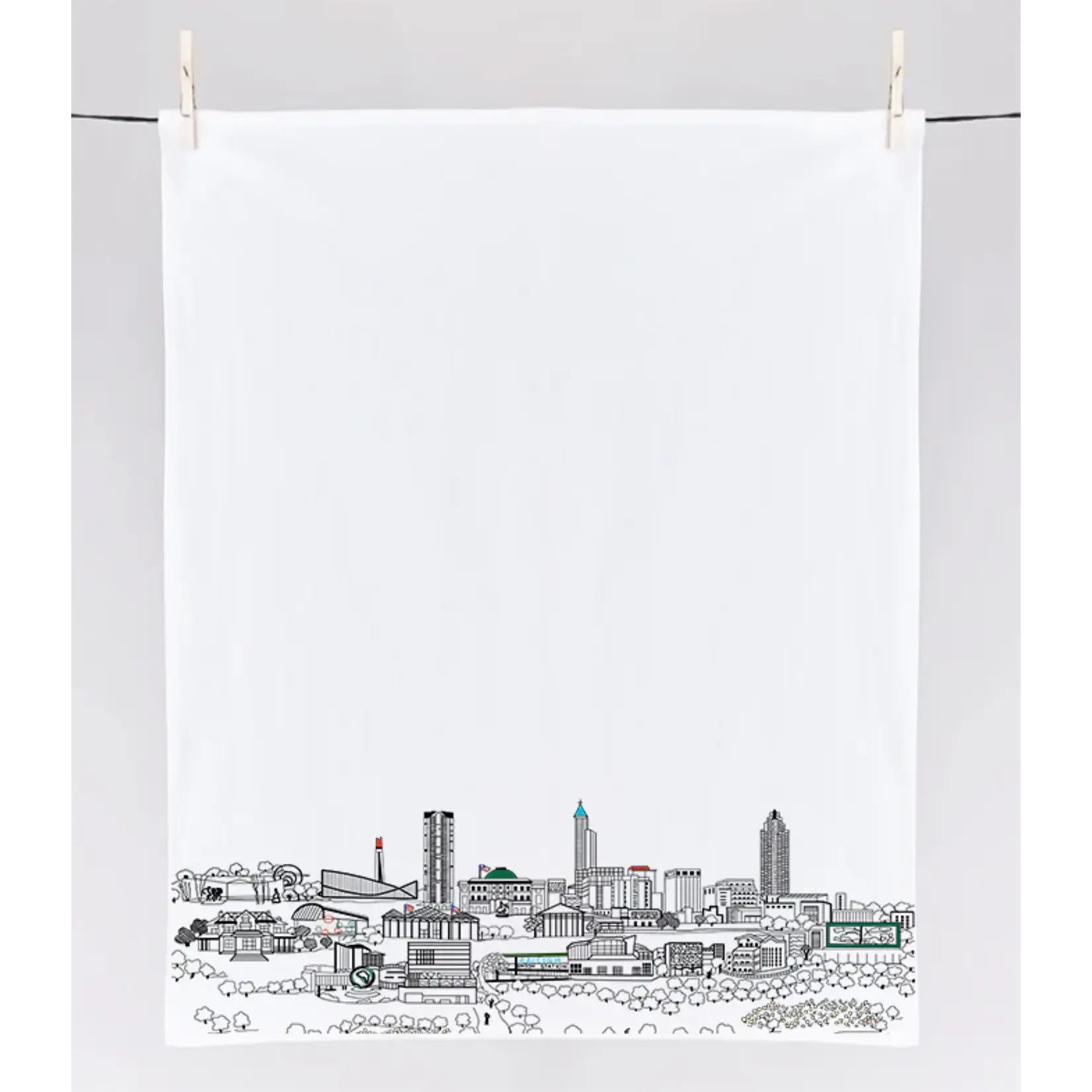 Raleigh Skyline Tea Towel