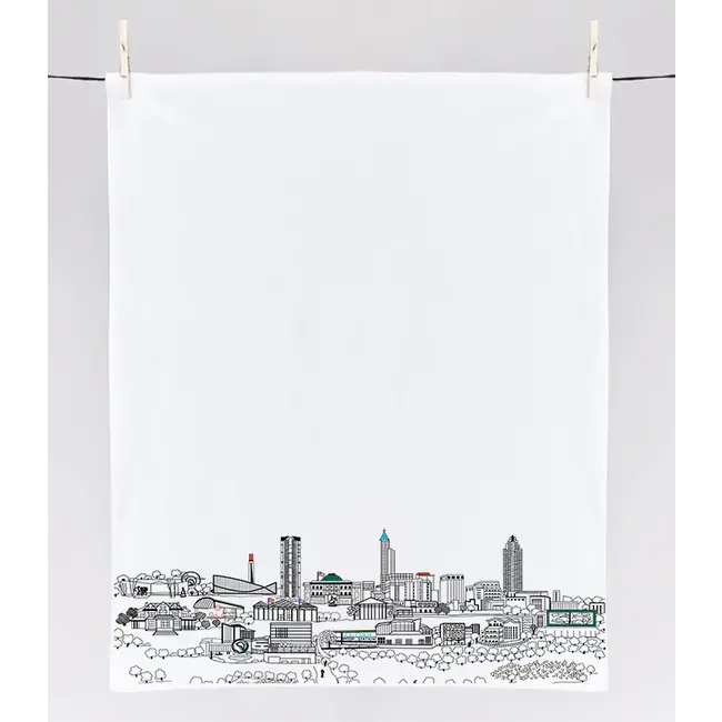 Raleigh Skyline Tea Towel