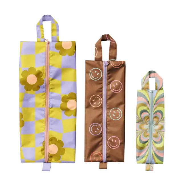 Packing Pouch Set - Cool Funky Daisy