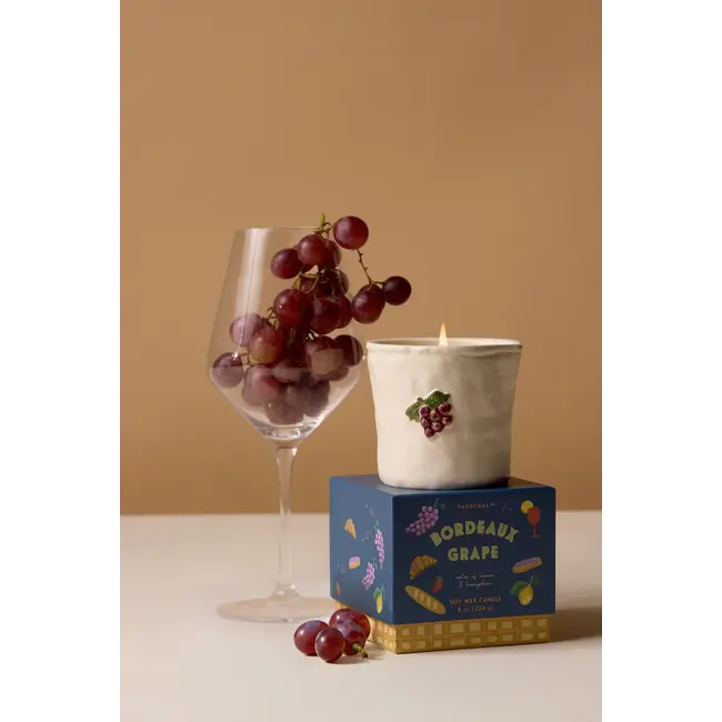 Bistro Ceramic Candle - Bordeaux Grape