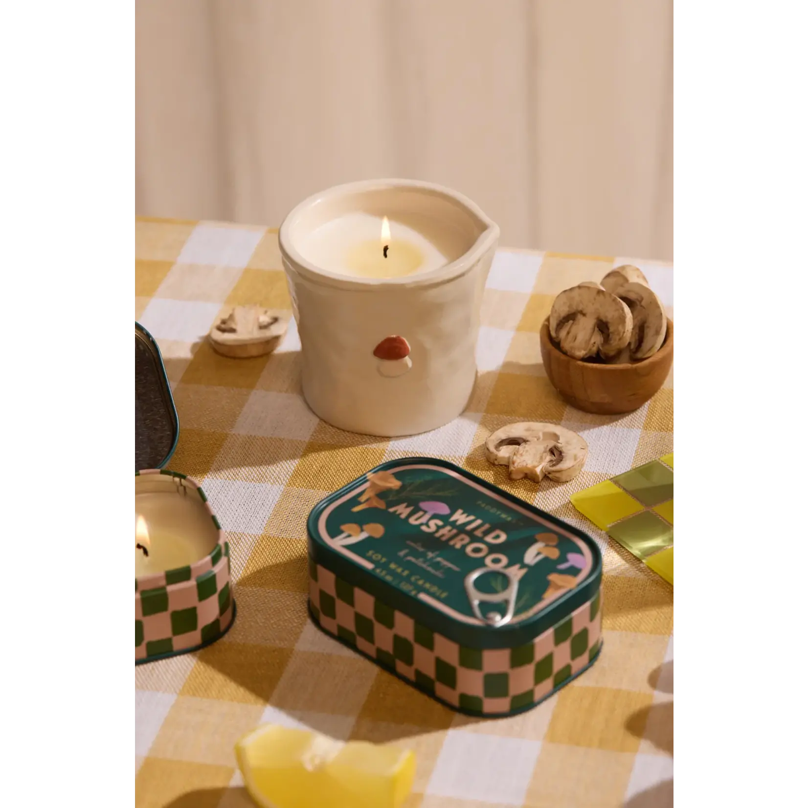 Bistro Ceramic Candle - Wild Mushroom