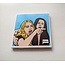 Amy May Pop Art Cat Meme Woman Coaster