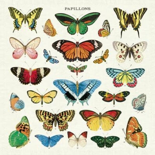 Vintage Cloth Napkin Set (4) - Butterflies