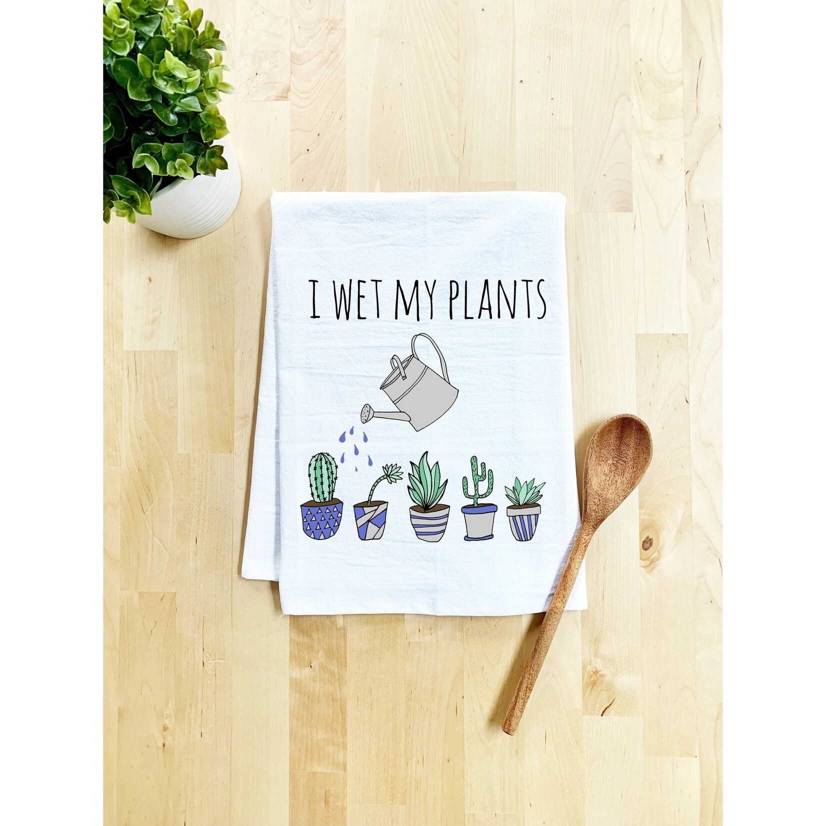 Moonlight Makers Dish Towel - I Wet My Plants