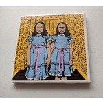 Amy May Pop Art Shining Twins Coaster