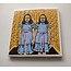 Amy May Pop Art Shining Twins Coaster