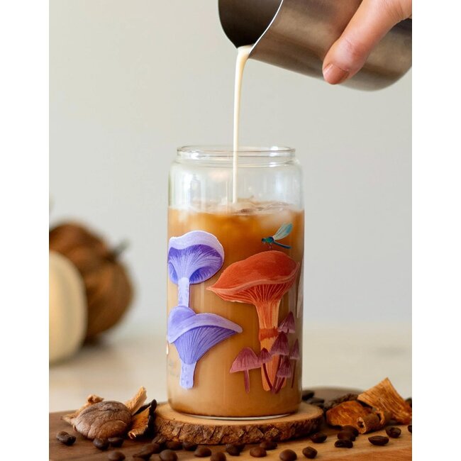 Glass Can - Mushroom