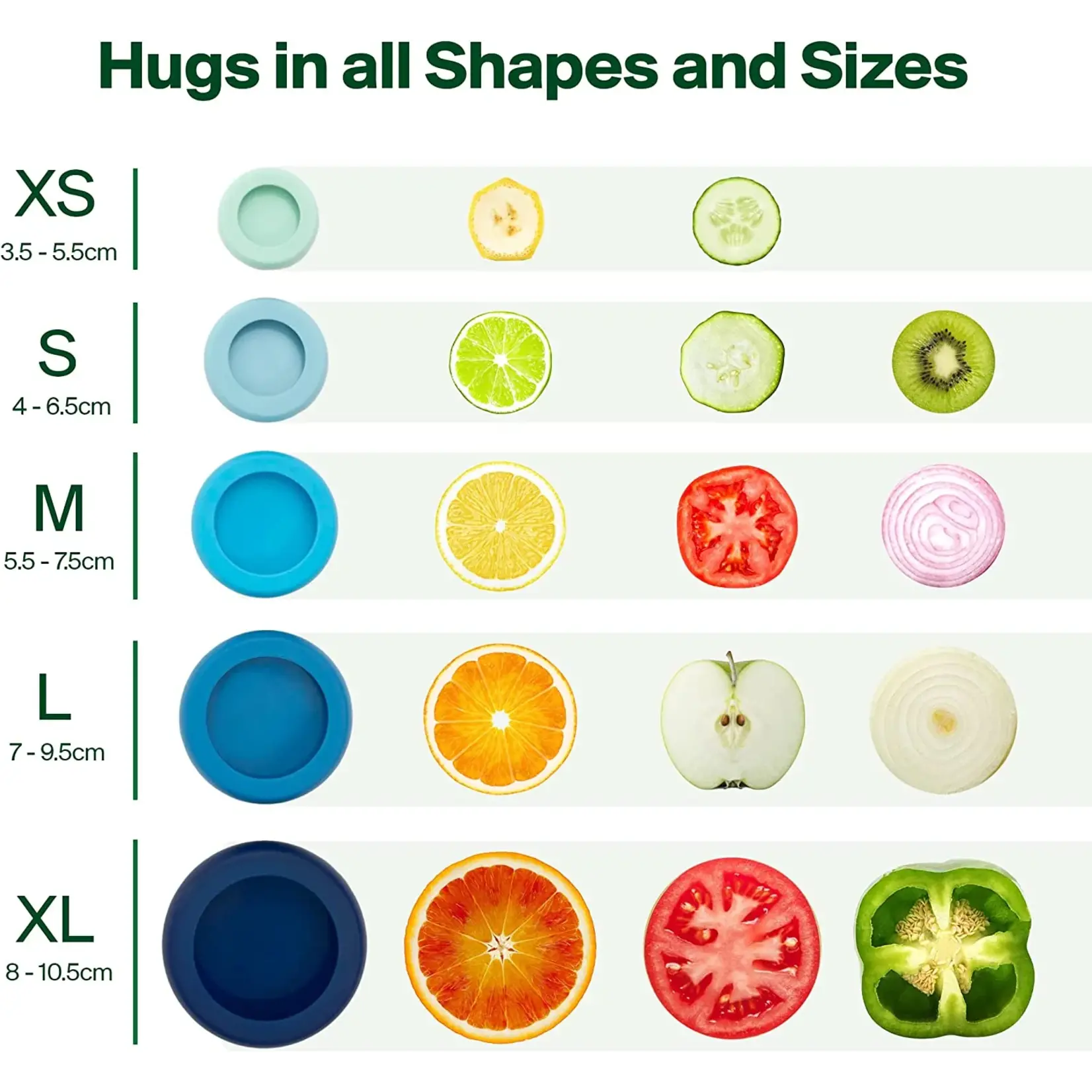 Food Huggers Set (5) - Sage Green
