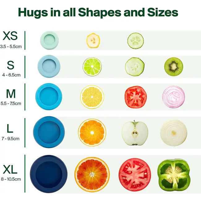 Food Huggers Set (5) - Sage Green