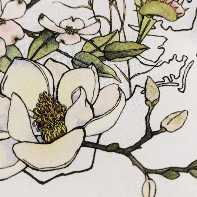 NC Native Plants Tea Towel