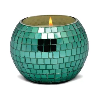 Disco Ball Candle - Green