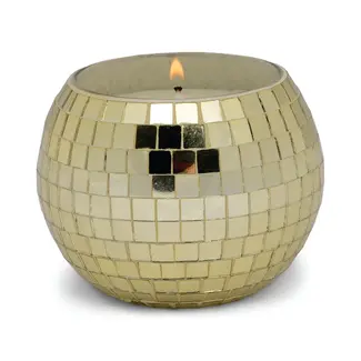 Disco Ball Candle - Gold
