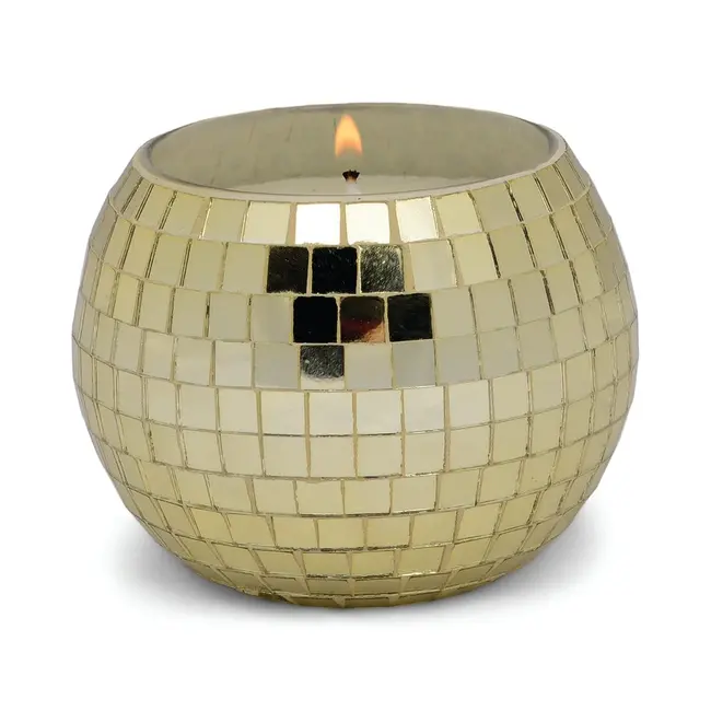Disco Ball Candle - Gold