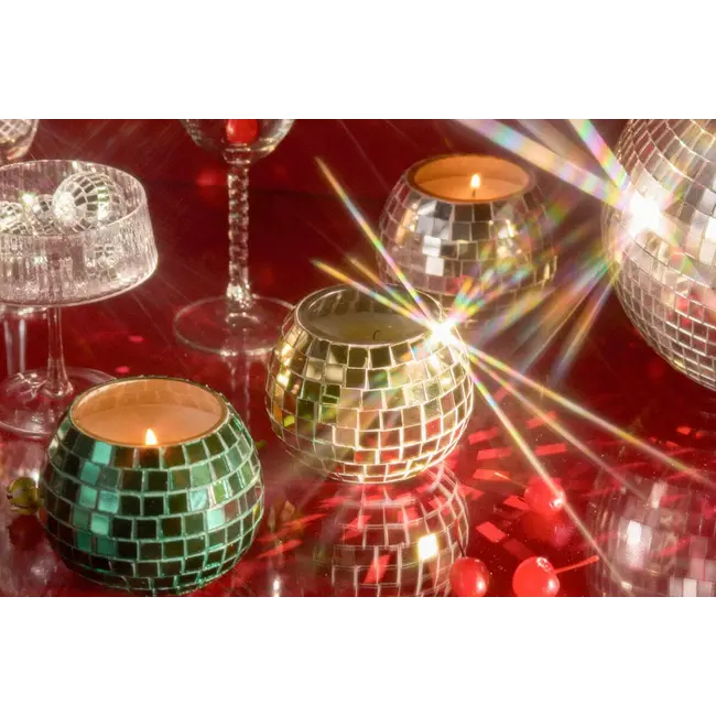 Disco Ball Candle - Gold