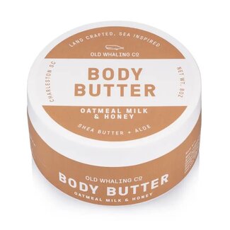 Old Whaling Body Butter 8oz - Oatmeal Milk + Honey