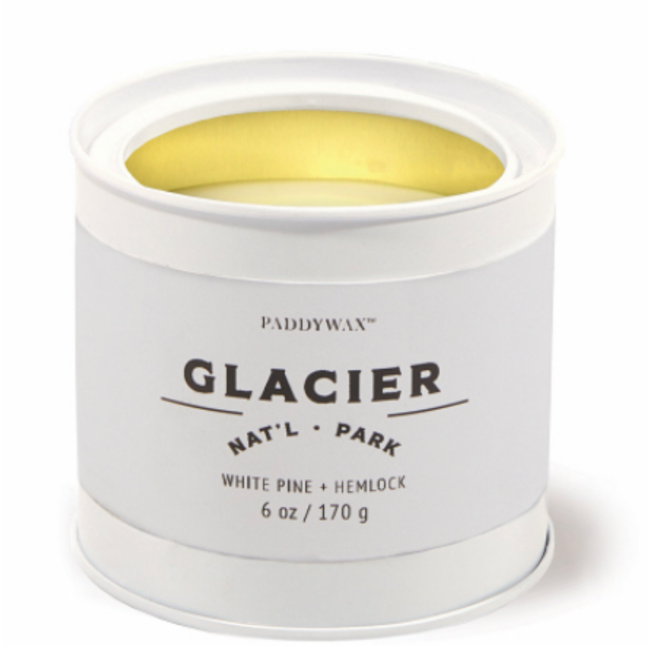 Parks Tin Candle 6oz - Glacier White Pine + Hemlock