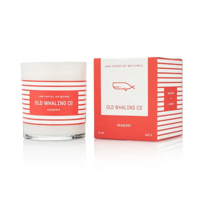 Old Whaling Candle - Seaberry + Rose Clay