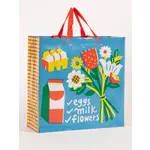 Shopper Bag - Eggs Milk Flowers