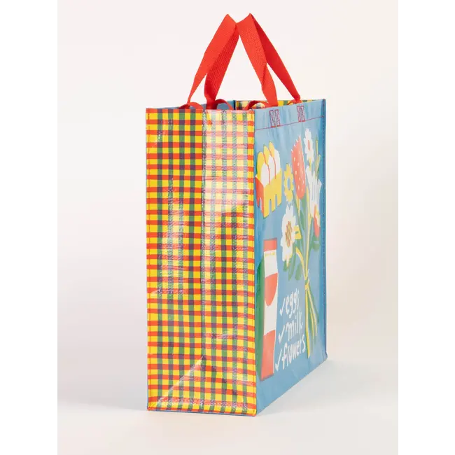 Shopper Bag - Eggs Milk Flowers