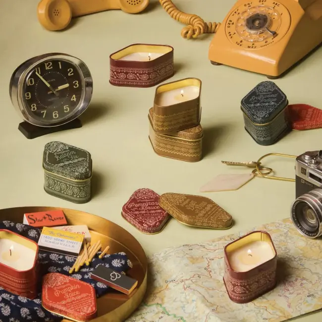 Station Tin Candle -  Linen & Orris