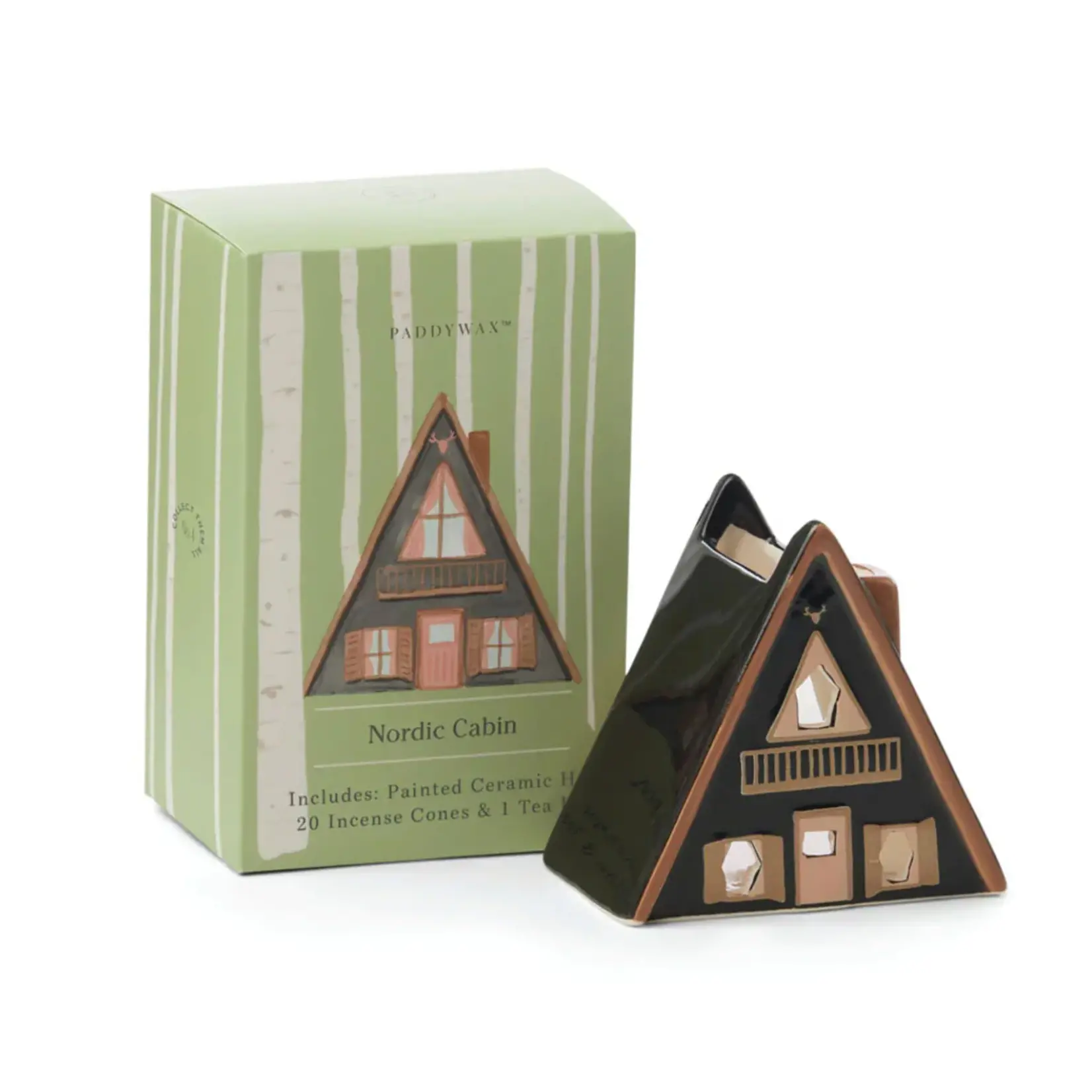 House Incense & Tea Light Holder - Nordic Cabin