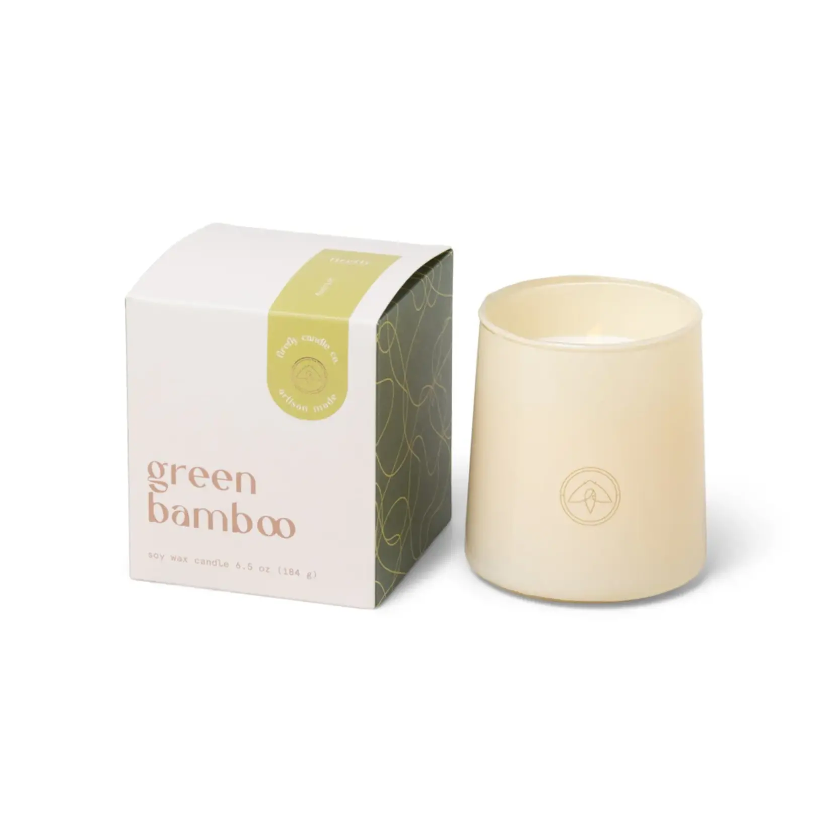 Flourish Candle  6.5oz - Green Bamboo