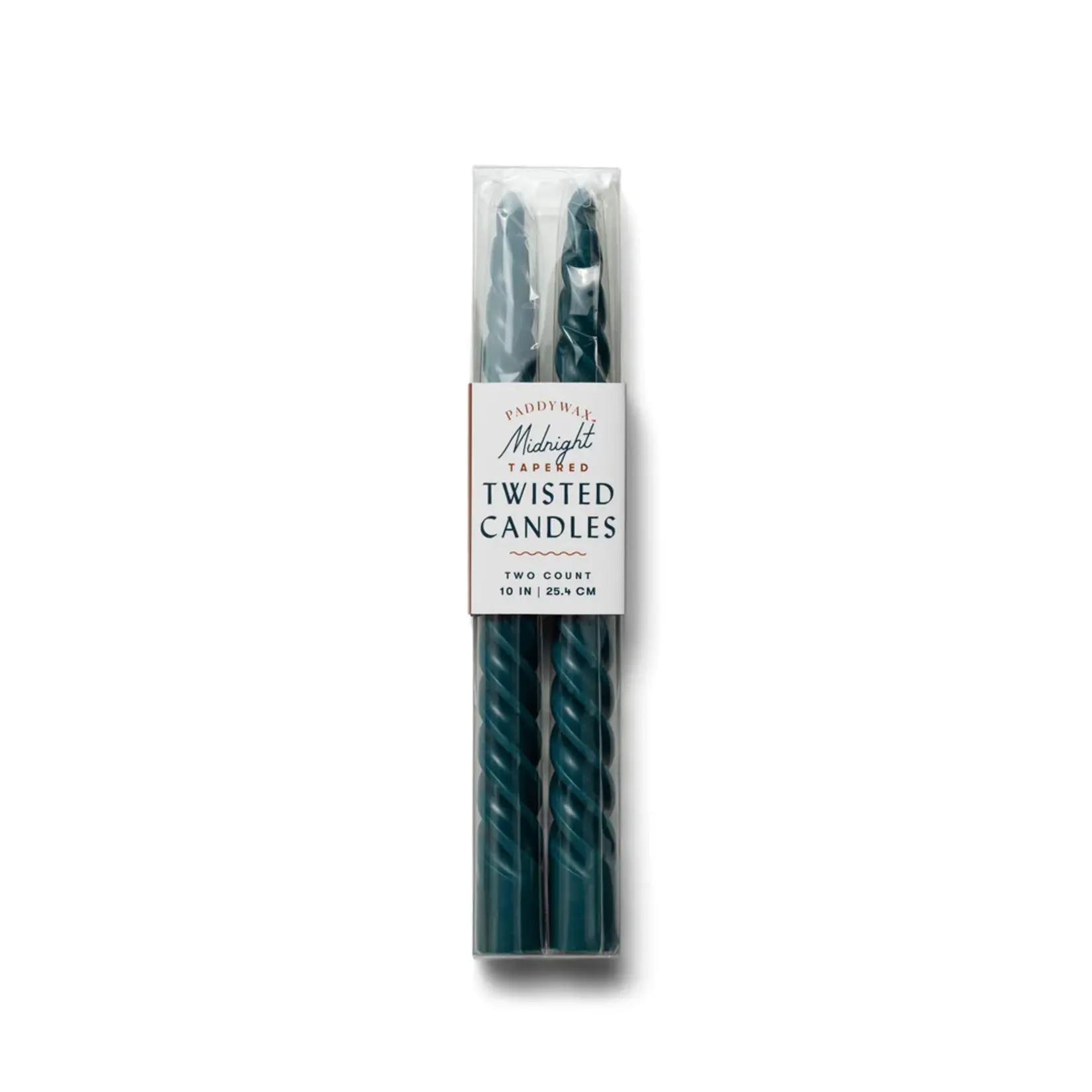 Taper Candle Set (2) - Midnight Blue Twisted